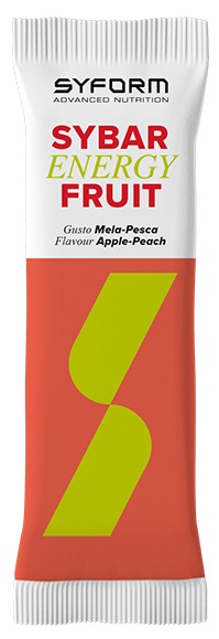 SYBAR ENERGY FRUIT BARRETTA MELA/PESCA 40 G - pharmaluna