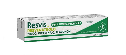 RESVIS XR ALFASIGMA 20 COMPRESSE EFFERVESCENTI DA 4 G - pharmaluna