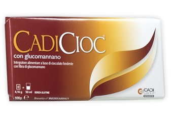 CADICIOC TAVOLETTA FONDENTE CON GLUCOMANNANO 100 G - pharmaluna