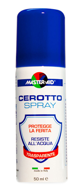 CEROTTO SPRAY MASTER-AID FLACONE 50ML CIRCA 80 APPLICAZIONI - pharmaluna