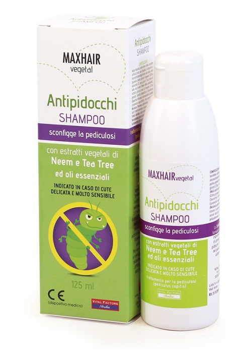 MAX HAIR SHAMPOO VEGETALE PER PIDOCCHI 125ML - pharmaluna