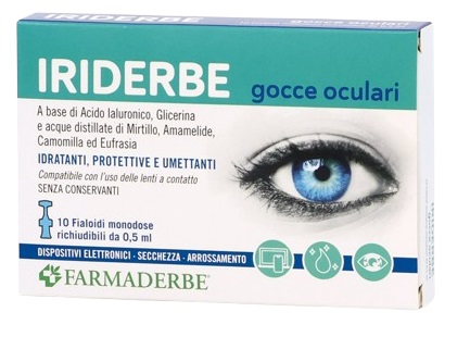 IRIDERBE GOCCE OCULARI MONODOSI 10 FLACONCINI DA 0,5ML - pharmaluna