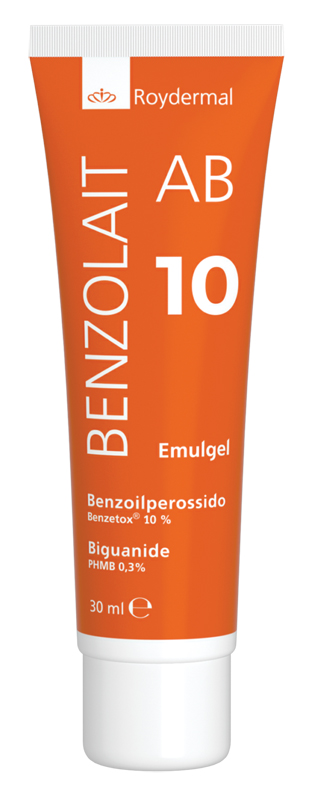 SEBOREGOLATORE/PURIFICANTE PER LA PELLE DEL VISO BENZOLAIT AB 10 EMULGEL 30 ML - pharmaluna