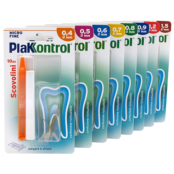 PLAKKONTROL MINIGRIP SCOVOLINO 0,7 MM 10 PEZZI - pharmaluna