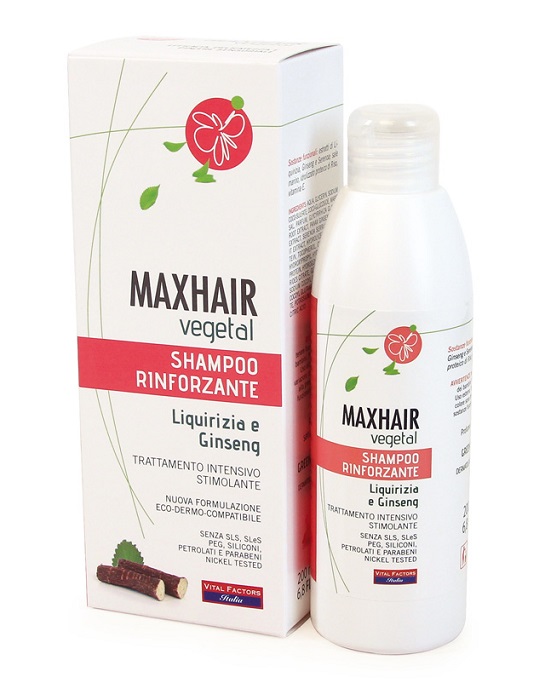 MAX HAIR VEGETAL SHAMPOO RINFORZANTE 200 ML - pharmaluna