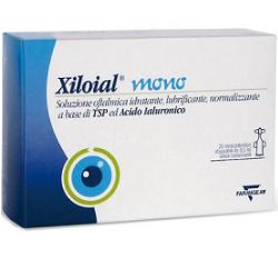 SOLUZIONE OFTALMICA IDRATANTE LUBRIFICANTE XILOIAL 20 MONODOSE DA 0,5ML - pharmaluna