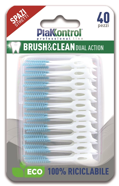 PLAKKONTROL BRUSH & CLEAN SCOVOLINI SPAZI STRETTI 40 PEZZI - pharmaluna