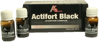 ACTIFORT BLACK 10 FLACONCINI 10 ML - pharmaluna