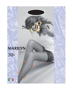 MARILYN 30 SHEER CALZA AUTOREGGENTE VISONE 3 - pharmaluna