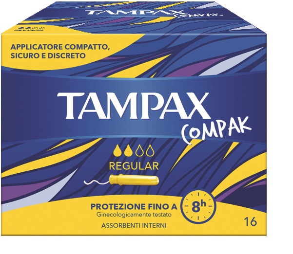 TAMPAX COMPAK REGULAR 16 PEZZI - pharmaluna