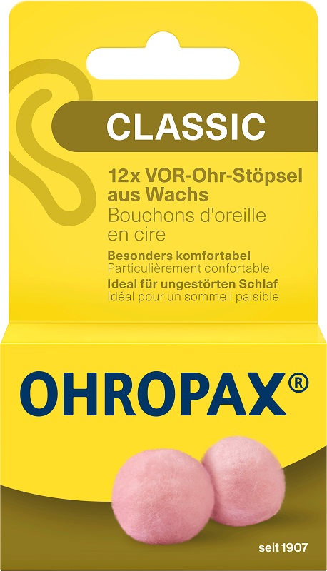 TAPPO AURICOLARE OHROPAX CERA 12 PEZZI - pharmaluna