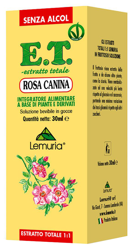 ET ESTRATTO TOTALE ROSA CANINA 30 ML SENZA ALCOL - pharmaluna