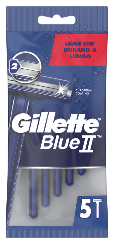 RASOIO GILLETTE BLUE II STANDARD 6 X 20 X 5 - pharmaluna