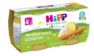 HIPP BIO HIPP BIO OMOGENEIZZATO VERDURE MISTE 2X80 G - pharmaluna