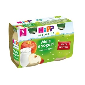 HIPP BIO HIPP BIO OMOGENEIZZATO MELA YOGURT 2X125 G - pharmaluna