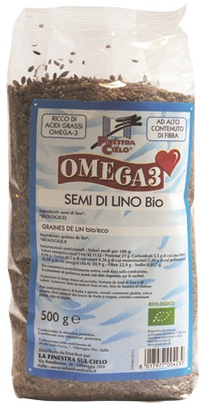 FSC OMEGA3 SEMI DI LINO BIO AD ALTO CONTENUTO DI FIBRA 500 G - pharmaluna