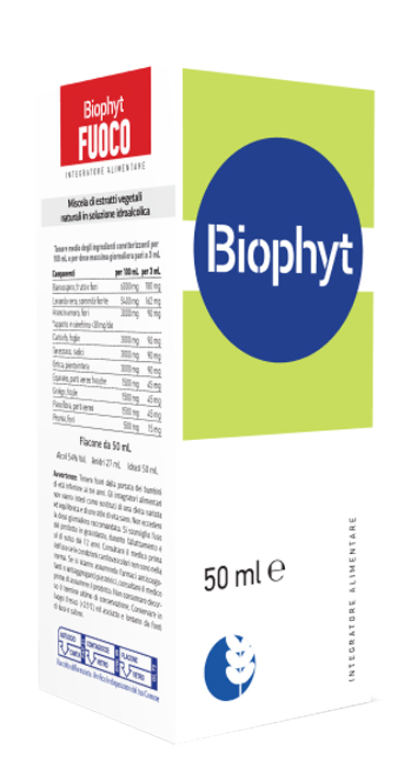 BIOPHYT FUOCO 50 ML SOLUZIONE IDROALCOLICA - pharmaluna