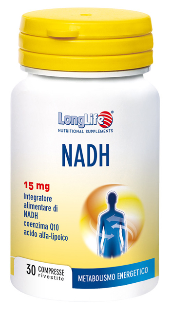 LONGLIFE NADH C/Q10 30 COMPRESSE - pharmaluna