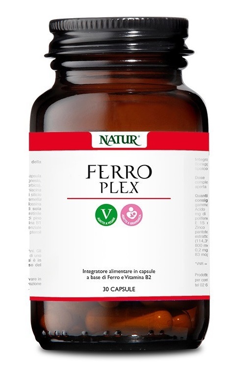 FERRO PLEX 90 CAPSULE VEGETALI 428 MG - pharmaluna