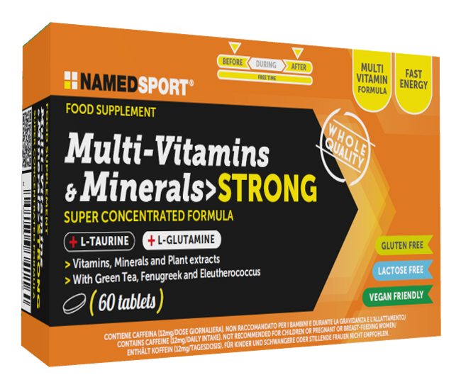 MULTI-VITAMINS&MINERALS STRONG 60 COMPRESSE - pharmaluna