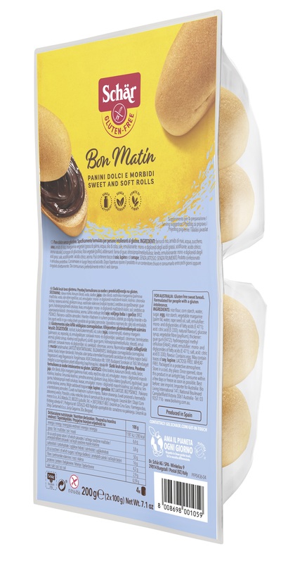 SCHAR BON MATIN PANINI DOLCI E MORBIDI SENZA LATTOSIO 2 PEZZI DA 100 G - pharmaluna
