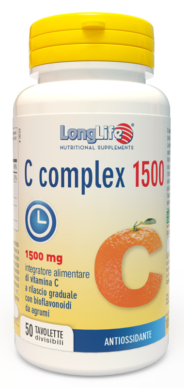 LONGLIFE C COMPLEX 1500 T/R 50 TAVOLETTE DIVISIBILI - pharmaluna
