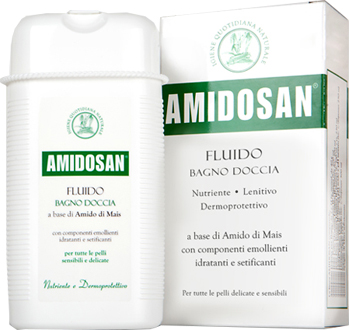 AMIDOSAN FLUIDO BAGNO DOCCIA NUTRIENTE LENITIVO RINFRESCANTE 300 ML - pharmaluna