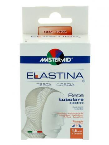 RETE TUBOLARE ELASTICA IPOALLERGENICA MASTER-AID ELASTINA TESTA/COSCIA 1,5 MT IN TENSIONE CALIBRO 6 CM - pharmaluna