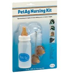 NURSING KIT BIBERON DA 120ML PER ANIMALI + TETTARELLE DI VARIE MISURE + SCOVOLINO PER PULIZIA - pharmaluna