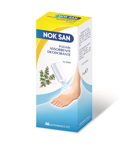 NOK SAN POLVERE ASSORBENTE DEODORANTE 75 G - pharmaluna