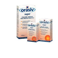 ORASIV SUPER POLVERE ADESIVA CLINICA PER PROTESI DENTALI 125 G - pharmaluna