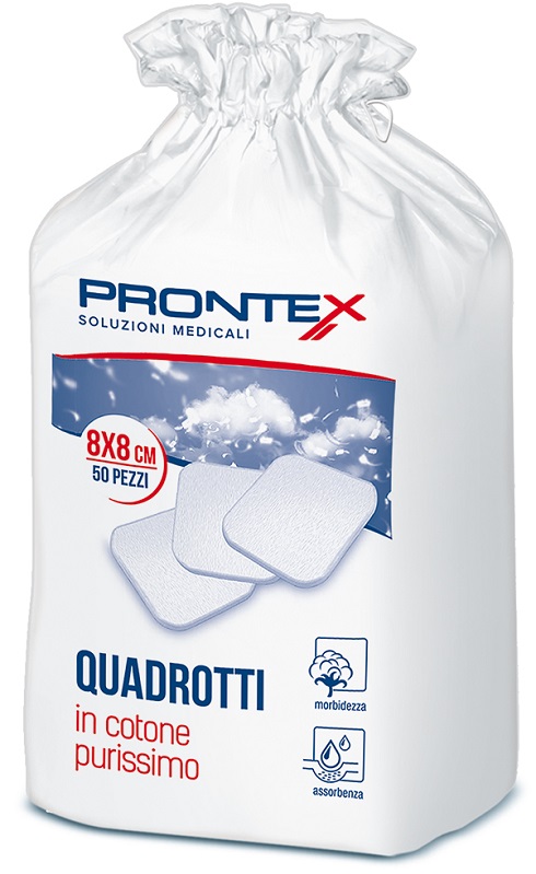 COTONE IDROFILO PRONTEX QUADROTTI - pharmaluna