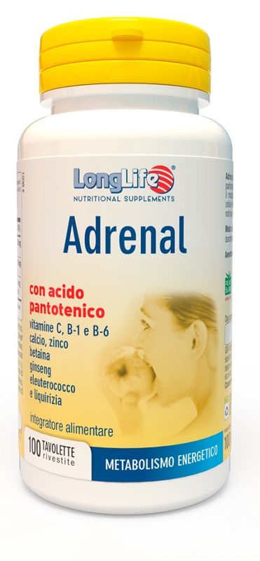 LONGLIFE ADRENAL 100 TAVOLETTE MASTICABILI RIVESTITE - pharmaluna