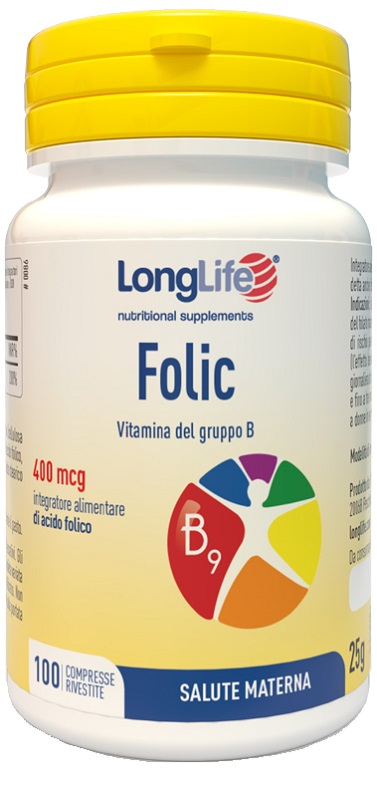LONGLIFE FOLIC 400 MCG 100 COMPRESSE - pharmaluna