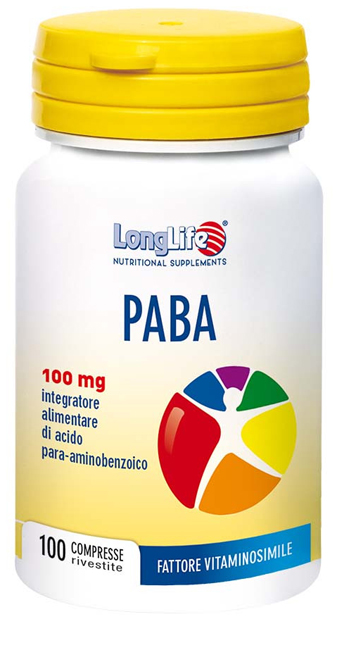LONGLIFE PABA 100 100 COMPRESSE - pharmaluna