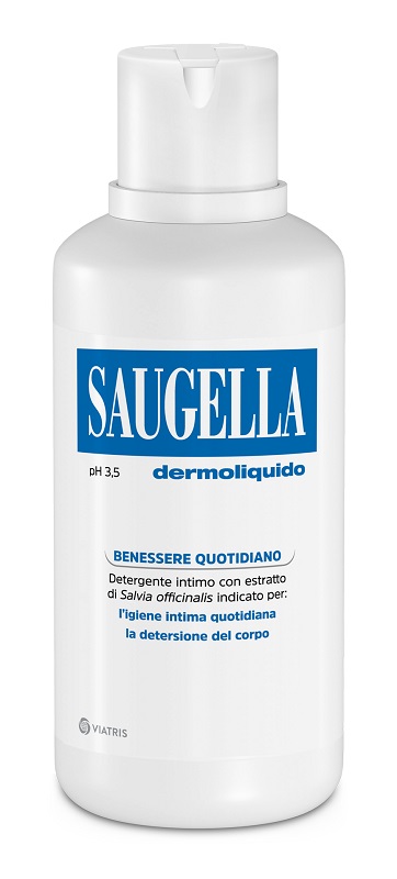 SAUGELLA DERMOLIQUIDO PH 3,5 DETERGENTE INTIMO BENESSERE QUOTIDIANO 500 ML - pharmaluna