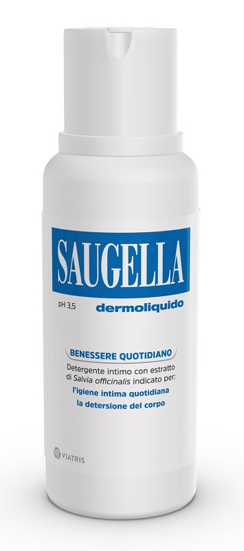 SAUGELLA DERMOLIQUIDO PH 3,5 DETERGENTE INTIMO BENESSERE QUOTIDIANO 750 ML - pharmaluna