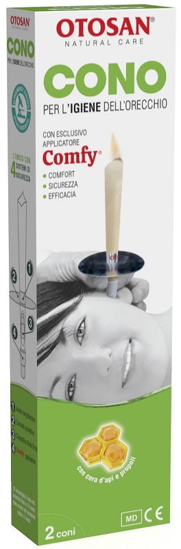 OTOSAN CONO PER L'IGIENE DELLE ORECCHIE OTOSAN+PROPOLI 2 PEZZI - pharmaluna