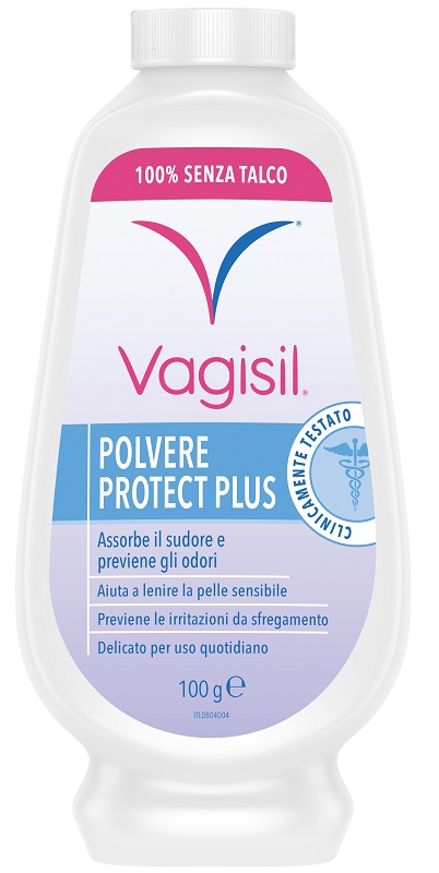 VAGISIL POLVERE PROTECT PLUS IGIENE FEMMINILE 100 G - pharmaluna