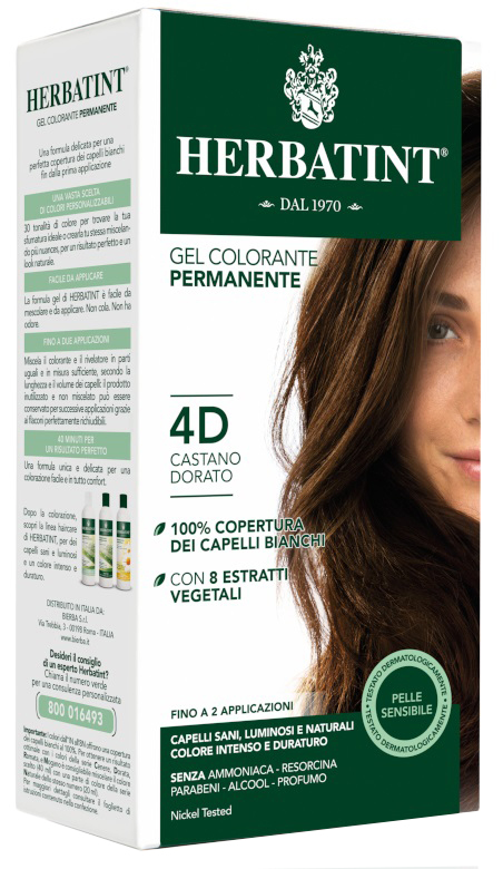 HERBATINT 4D CASTANO DORATO 150 ML - pharmaluna