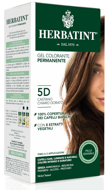 HERBATINT 5D CASTANO CHIARO DORATO 150 ML - pharmaluna