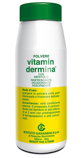 VITAMINDERMINA POLVERE MENT 100 G - pharmaluna