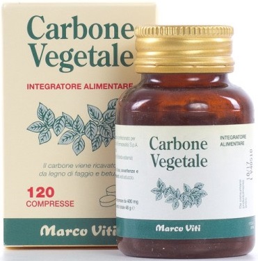 CARBONE VEGETALE 120 COMPRESSE - pharmaluna