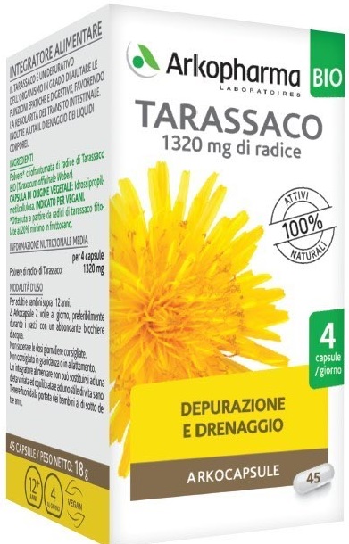 ARKO CAPSULE TARASSACO BIO 45 CAPSULE - pharmaluna