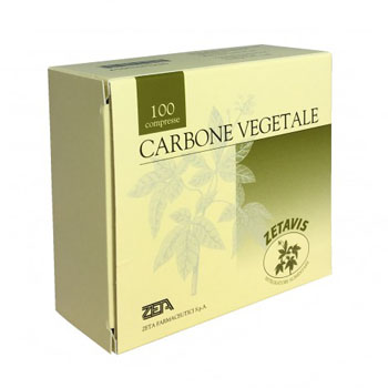 ZETAVIS CARBONE VEGETALE 100 COMPRESSE - pharmaluna