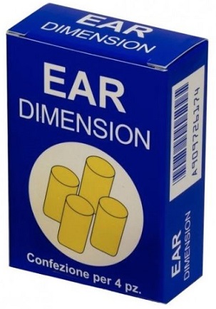EAR DIMENSION TAPPO AURICOLARE IN SPUGNA 4 PEZZI - pharmaluna