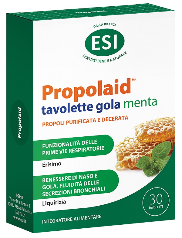 ESI PROPOLAID TAVOLETTE GOLA MENTA 30 TAVOLETTE - pharmaluna