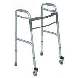 DEAMBULATORE CON RUOTE PIROETTANTI - pharmaluna