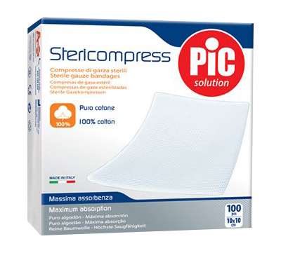 GARZA LAPAROTOMICA CON FILO DI BARIO NON STERILE 12 STRATI 10X10CM - pharmaluna