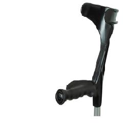 CANADESI IN LEGA LEGGERA CON BLOCCO RAPIDO DELLA REGOLAZIONE DELL'ALTEZZA A VITE+CLIP DI SICUREZZA A PRESSIONE CON CATARIFRANGENTE INCORPORATO COLORE NERO - pharmaluna